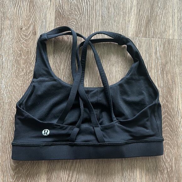 Lululemon x Peloton Energy Sports Bra Black Size 4 Medium Support - Picture 3 of 5